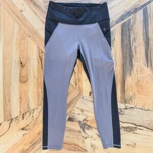 Athleta Sculptek Stealth Trucool Colorblock Vented  7/8 Tight Legging, Medium